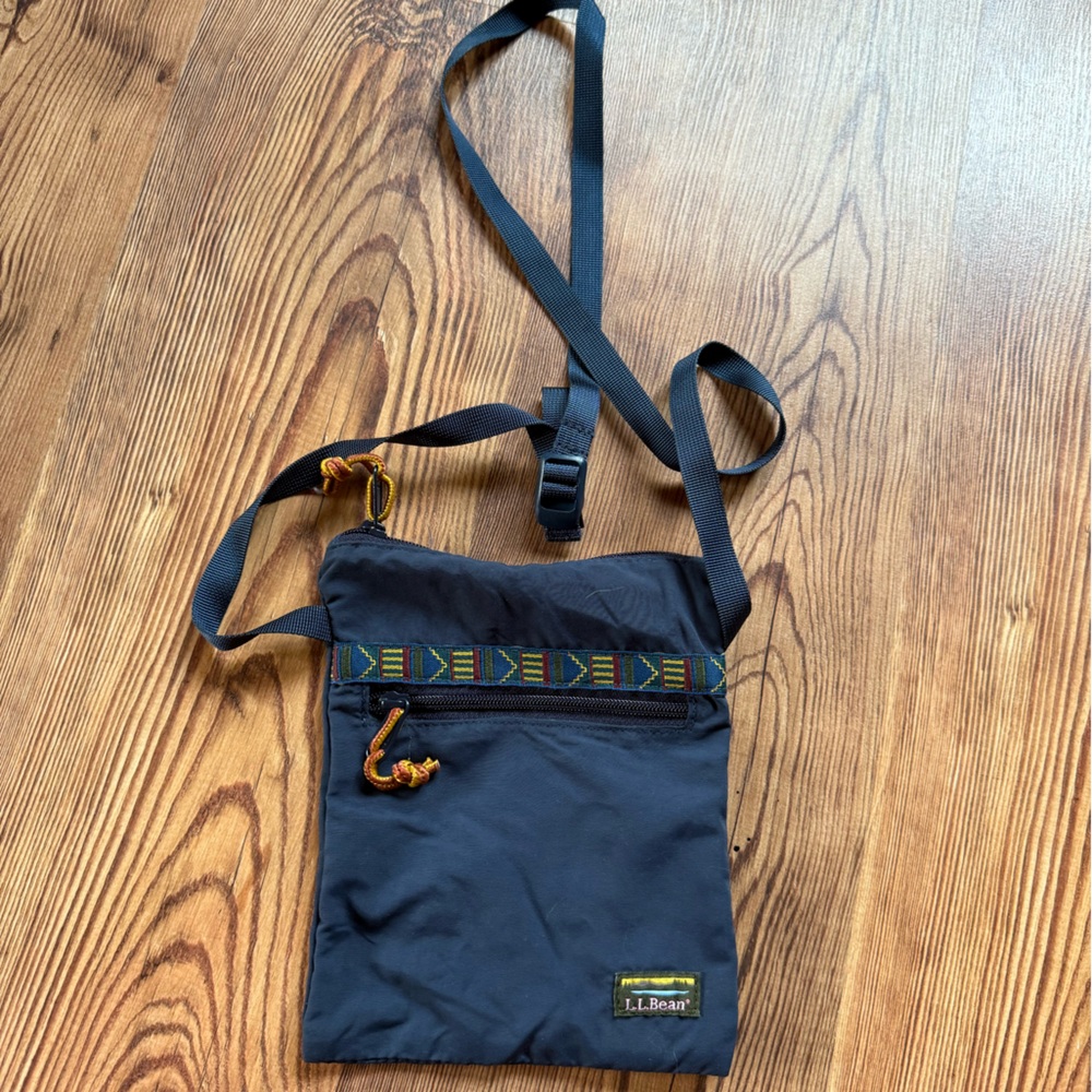 Blue LLbean Crossbody Bag